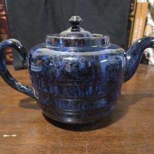 Midnight Blue Ceramic Teapot